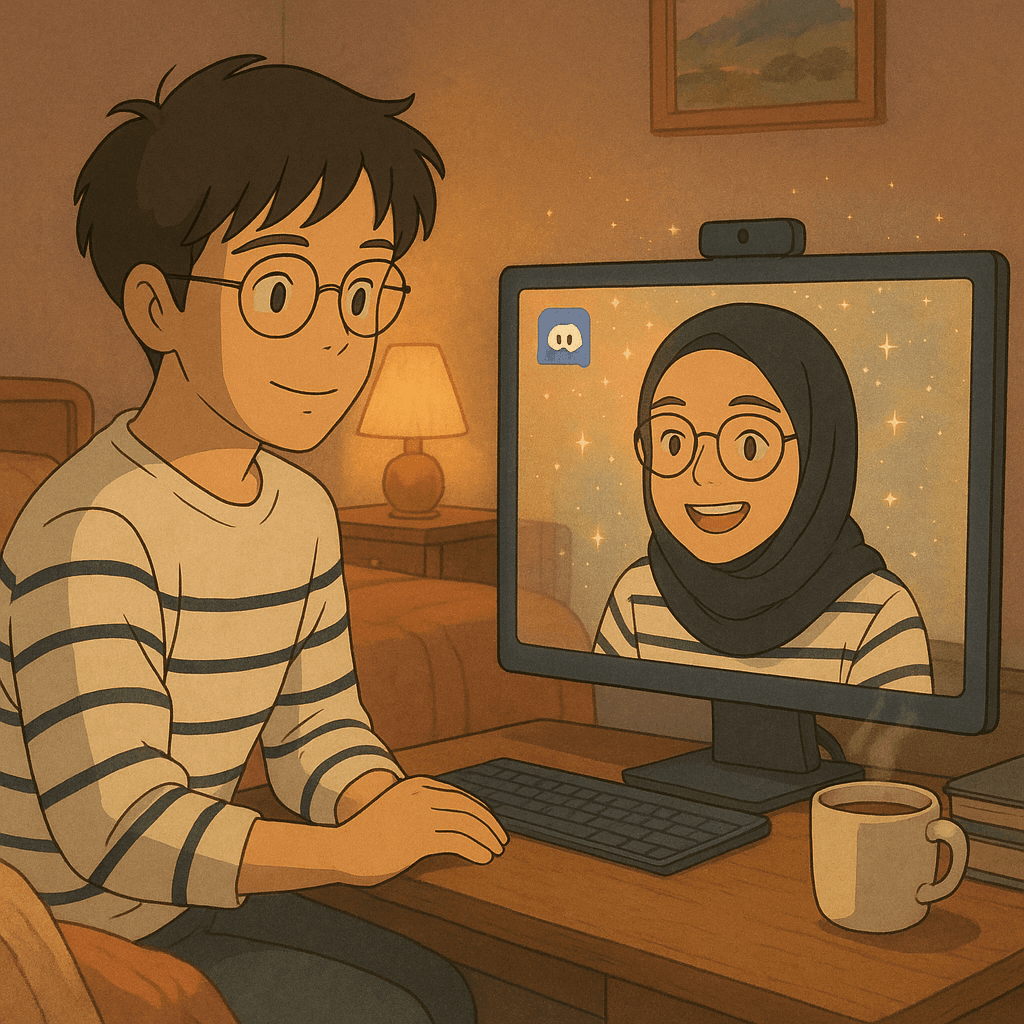 Dwiki and Silvia meeting on Discord